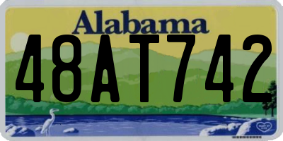 AL license plate 48AT742