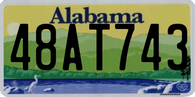 AL license plate 48AT743