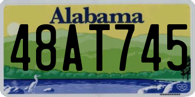 AL license plate 48AT745