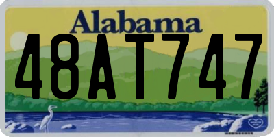 AL license plate 48AT747