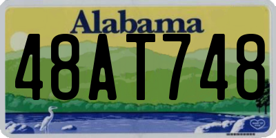 AL license plate 48AT748