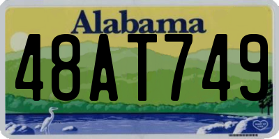 AL license plate 48AT749