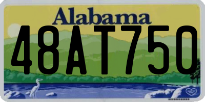 AL license plate 48AT750