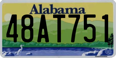AL license plate 48AT751