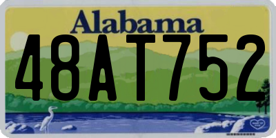 AL license plate 48AT752