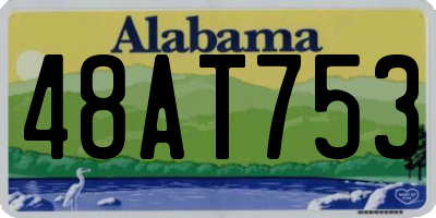 AL license plate 48AT753