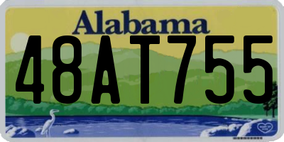 AL license plate 48AT755