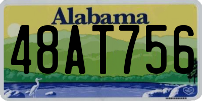 AL license plate 48AT756