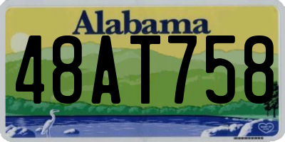 AL license plate 48AT758