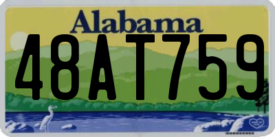 AL license plate 48AT759