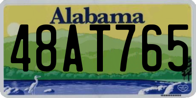 AL license plate 48AT765