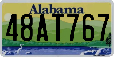 AL license plate 48AT767