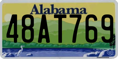AL license plate 48AT769