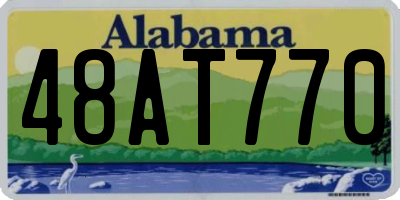 AL license plate 48AT770