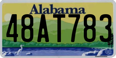 AL license plate 48AT783
