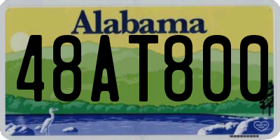 AL license plate 48AT800