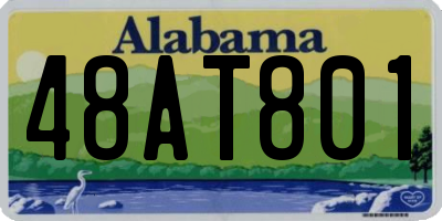 AL license plate 48AT801