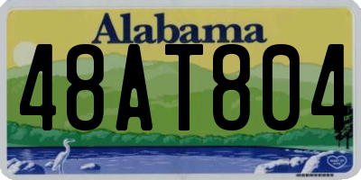 AL license plate 48AT804