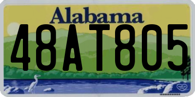 AL license plate 48AT805