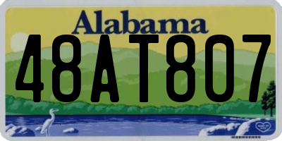 AL license plate 48AT807