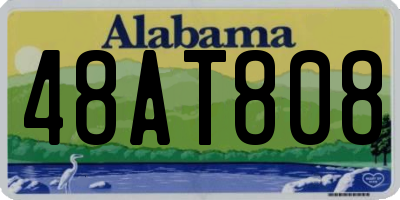 AL license plate 48AT808