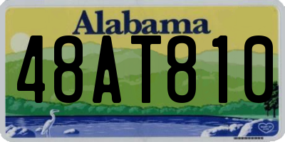 AL license plate 48AT810