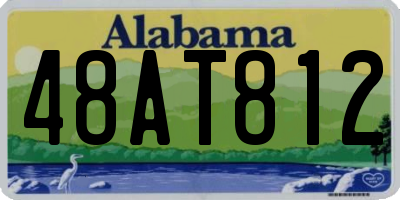 AL license plate 48AT812