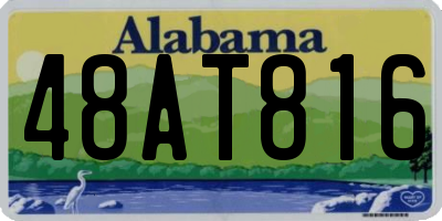AL license plate 48AT816