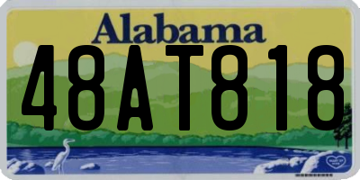 AL license plate 48AT818