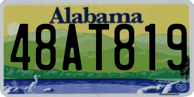 AL license plate 48AT819