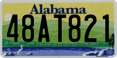 AL license plate 48AT821