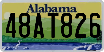 AL license plate 48AT826