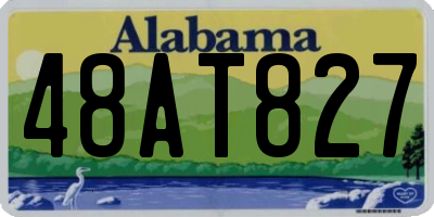 AL license plate 48AT827