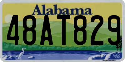 AL license plate 48AT829