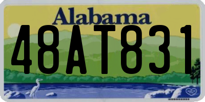 AL license plate 48AT831