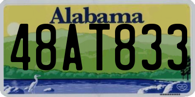 AL license plate 48AT833