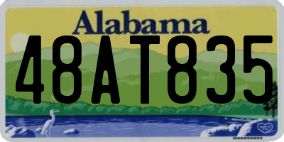 AL license plate 48AT835