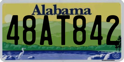 AL license plate 48AT842