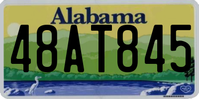 AL license plate 48AT845