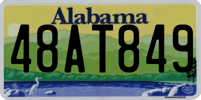 AL license plate 48AT849