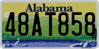 AL license plate 48AT858