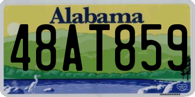 AL license plate 48AT859