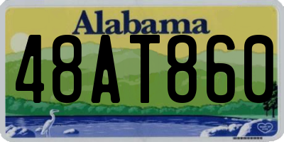 AL license plate 48AT860