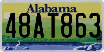 AL license plate 48AT863