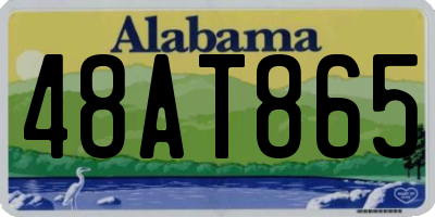 AL license plate 48AT865