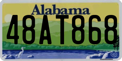 AL license plate 48AT868
