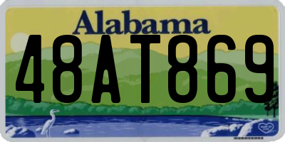 AL license plate 48AT869