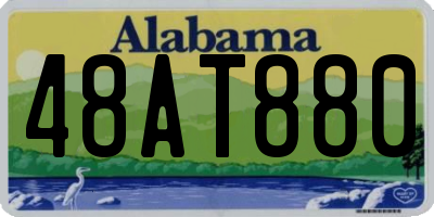 AL license plate 48AT880