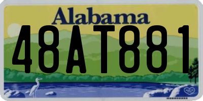 AL license plate 48AT881