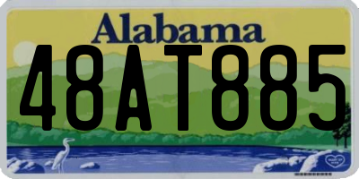 AL license plate 48AT885